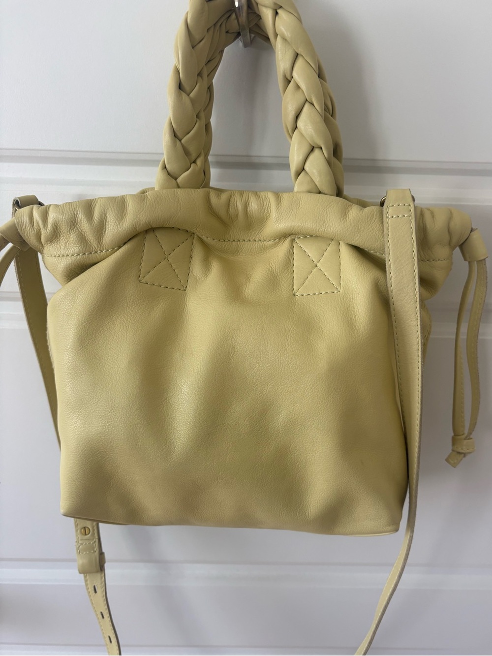 Madewell Citron Leather Piazza Crossbody